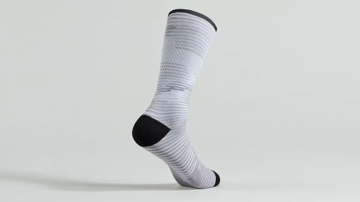 Specialized Soft Air Tall Socks - Silver Blur M 1