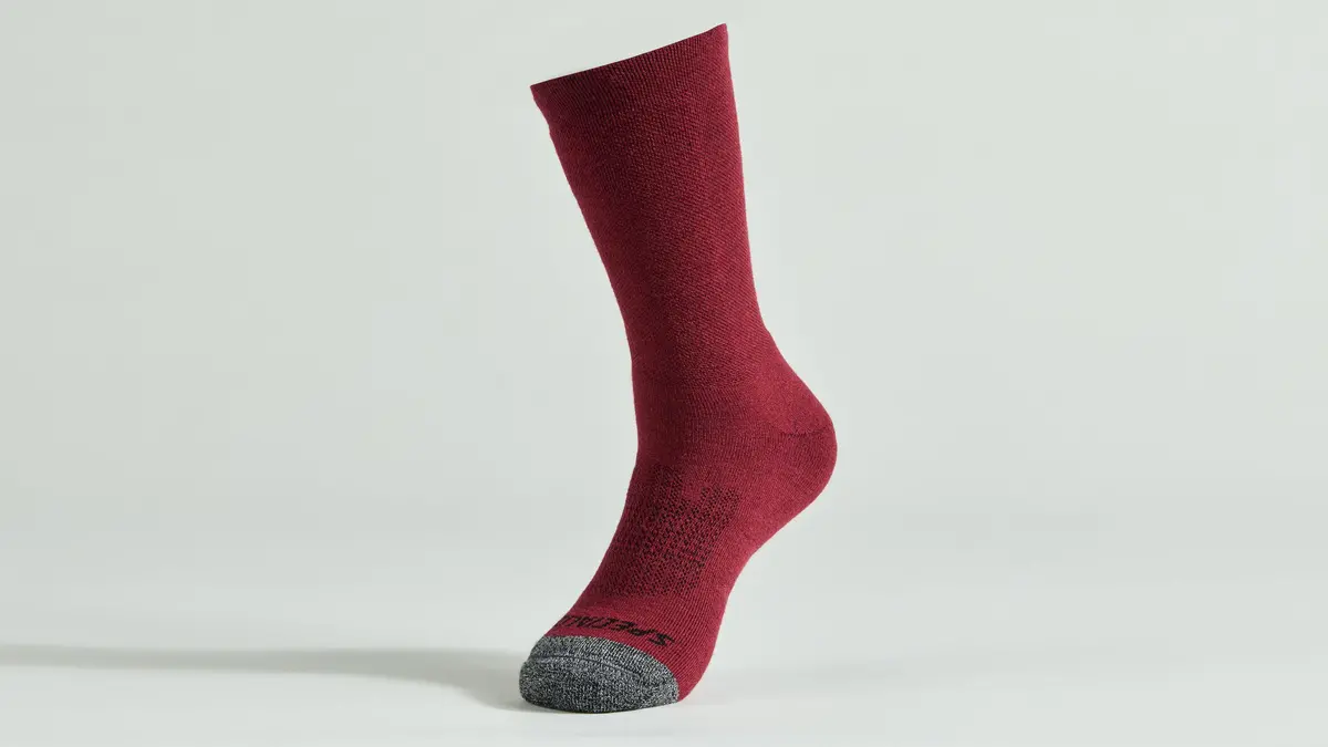 Specialized Merino Deep Winter Tall Socks - Maroon S 2