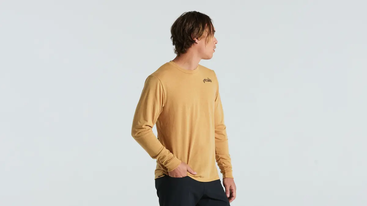 Specialized Warped Long Sleeve Tee - Harvest Gold L 2