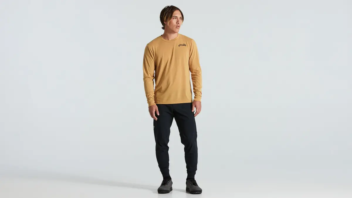 Specialized Warped Long Sleeve Tee - Harvest Gold Xs 1