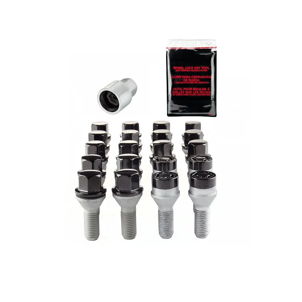 Mcgard Cone Seat Black Lug Bolt Kit With Locks 1