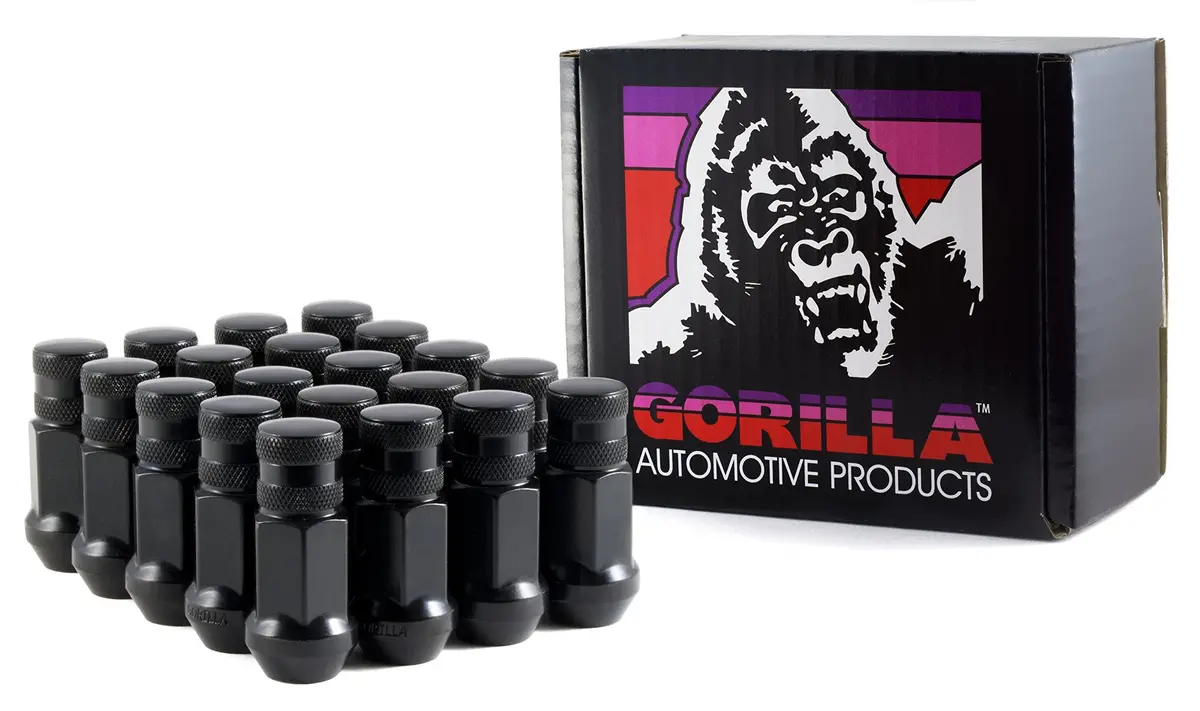 Gorilla Forged Steel Racing Lug Nuts (Black) 1