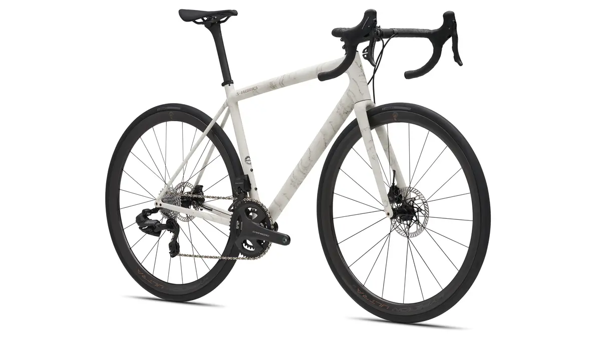 2023 Specialized Aethos S-Works Campagnolo Ltd Satbch/Blkprl 2