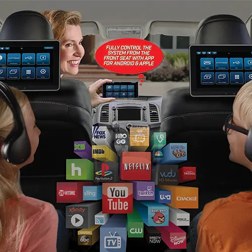 Advent Advsb10uhd - Dual 10.1" Seat-Back Entertainment System 2