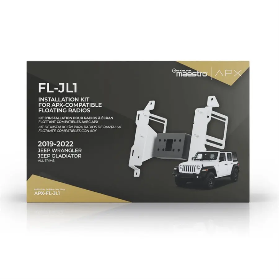Idatalink Apx-Fl-Jl1 Floating Radio Installation Kit For Select Jeep Wrangler And Gladiators 1