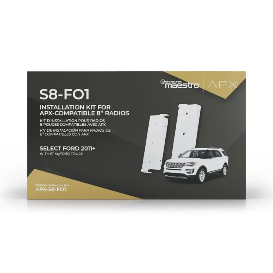 Idatalink Apx-S8-Fo1 Radio Installation Kit For Select Ford And Lincoln Vehicles 1