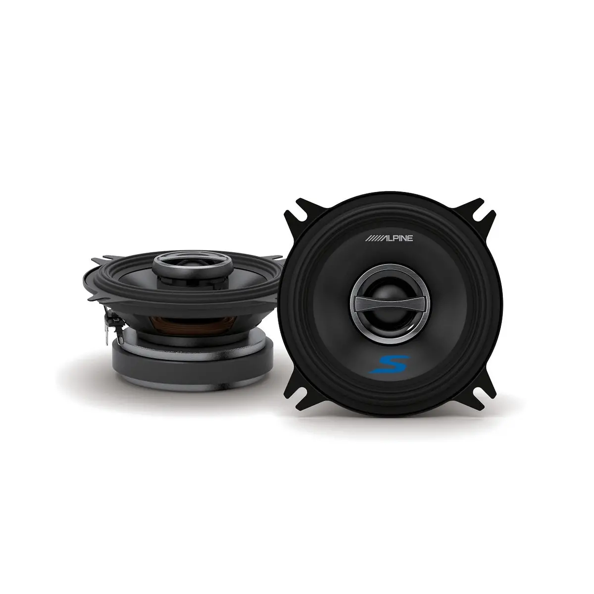 Alpine S-S40 4" Coaxial Speakers 1