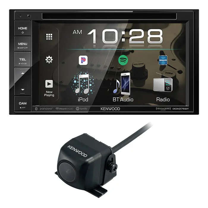 Kenwood Ddx276bt 2-Din Headunit + Cmos-230 Backup Camera Bundle 1