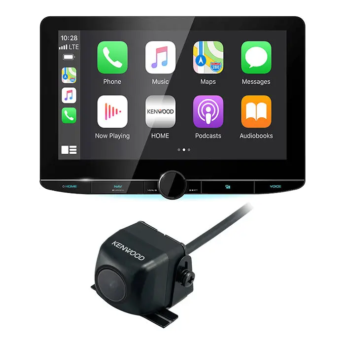 Kenwood Dnr1007xr 10.1" Multimedia Receiver And Cmos-130 Rear View Camera 1
