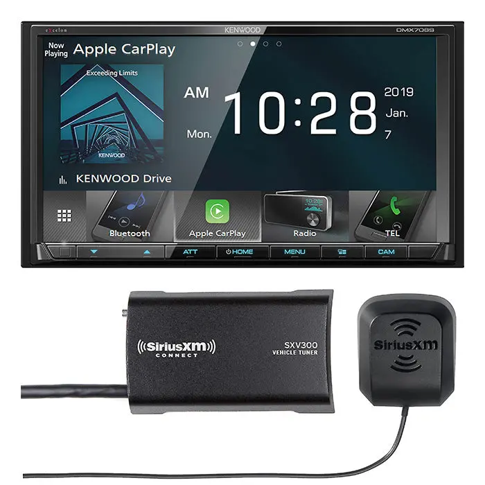 Kenwood Dmx706s Multimedia Receiver And Sirius Xm Sxv300v2 Tuner 1
