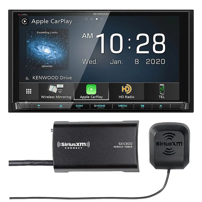 Kenwood Ddx9907xr Car Stereo Receiver And Siriusxm Sxv300v1 Tuner 1