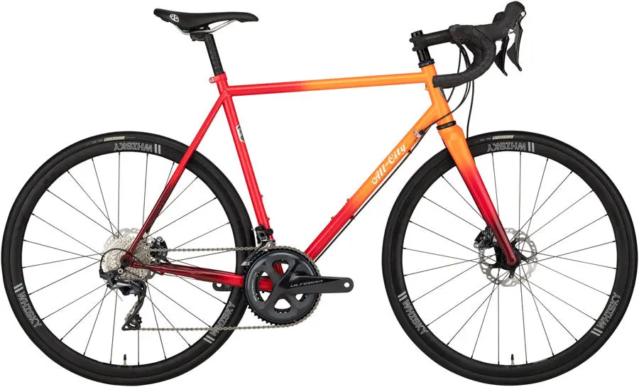 All-City Zig Zag Ultegra Bike  - Orange/Red Fade 1