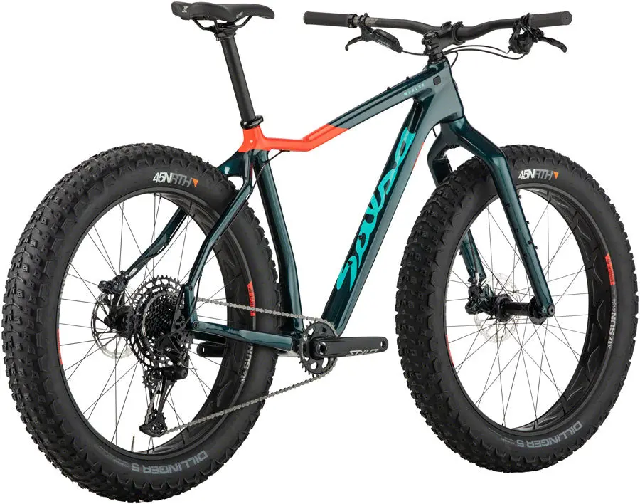 Salsa Mukluk Carbon Nx Eagle Fat Bike - Dark Green 3
