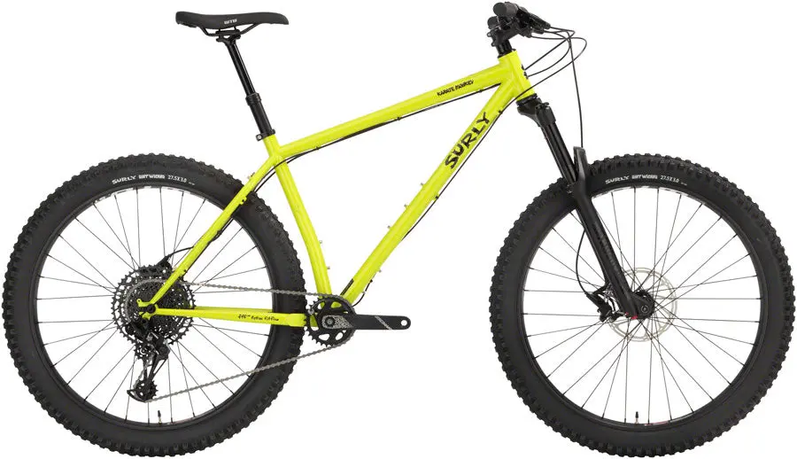Surly Karate Monkey Front Suspension Bike - Lemon Lime Soda 3
