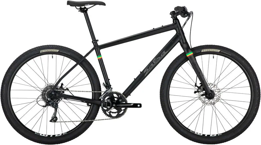 Salsa Journeyman Flat Bar Sora 650 Bike - Black 1