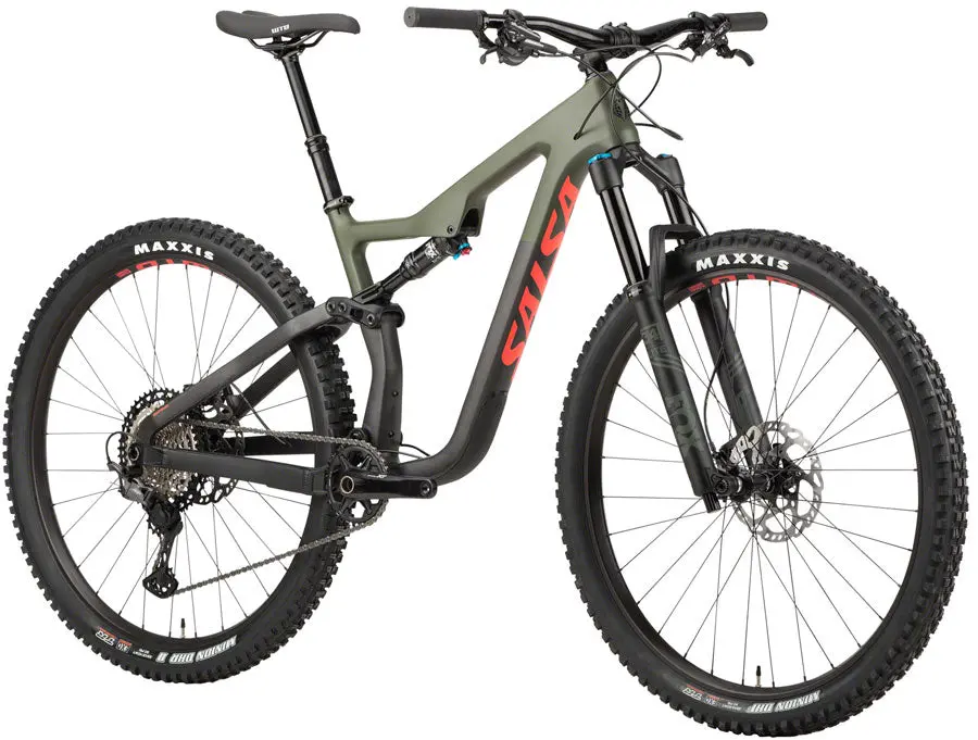 Salsa Horsethief Carbon Xt Bike - Green/Raw 2
