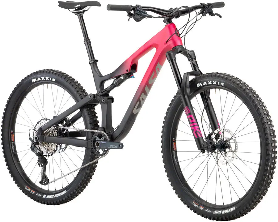 Salsa Rustler Carbon Slx Bike - Pink/Black Fade 2