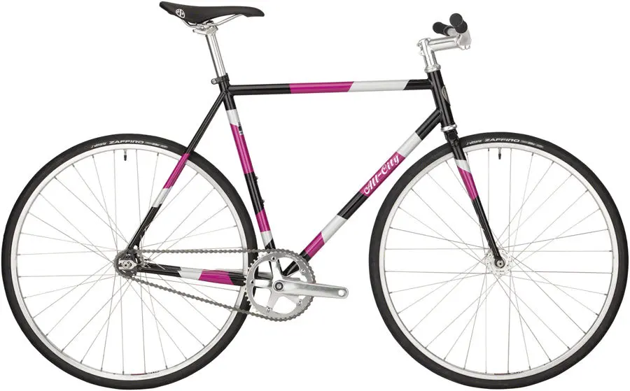 All-City Big Block Bike - Midnight/Frost/Violet 1