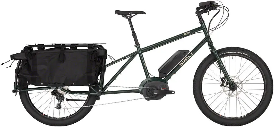 Surly Big Easy Cargo Ebike - Deep Forest Green 1