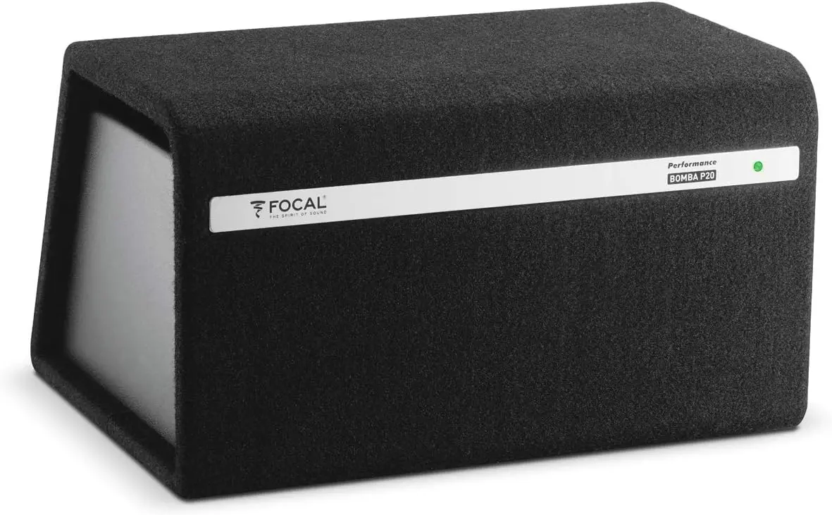 Focal Bombabp20 8” Subwoofer In A Band Pass, Amplified Enclosure, 1 X 300 W Class D 1