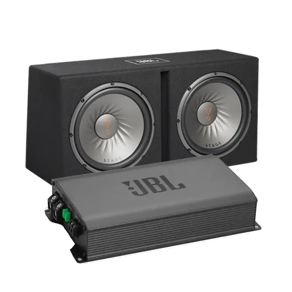 Jbl Stage Bass Package – Dual 12" Ported Enclosure + 500W Mono Amplifier (2 Ohm) 1