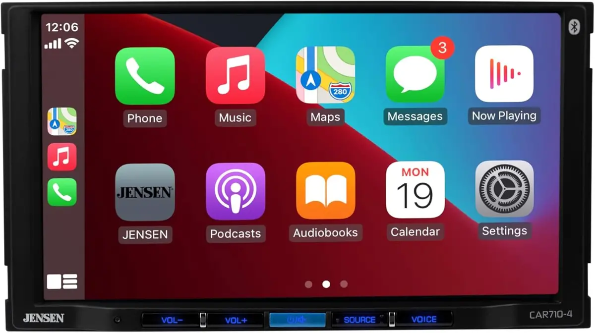 Jensen Car710-4 7" Touchscreen Apple Carplay & Android Auto Digital Receiver 1