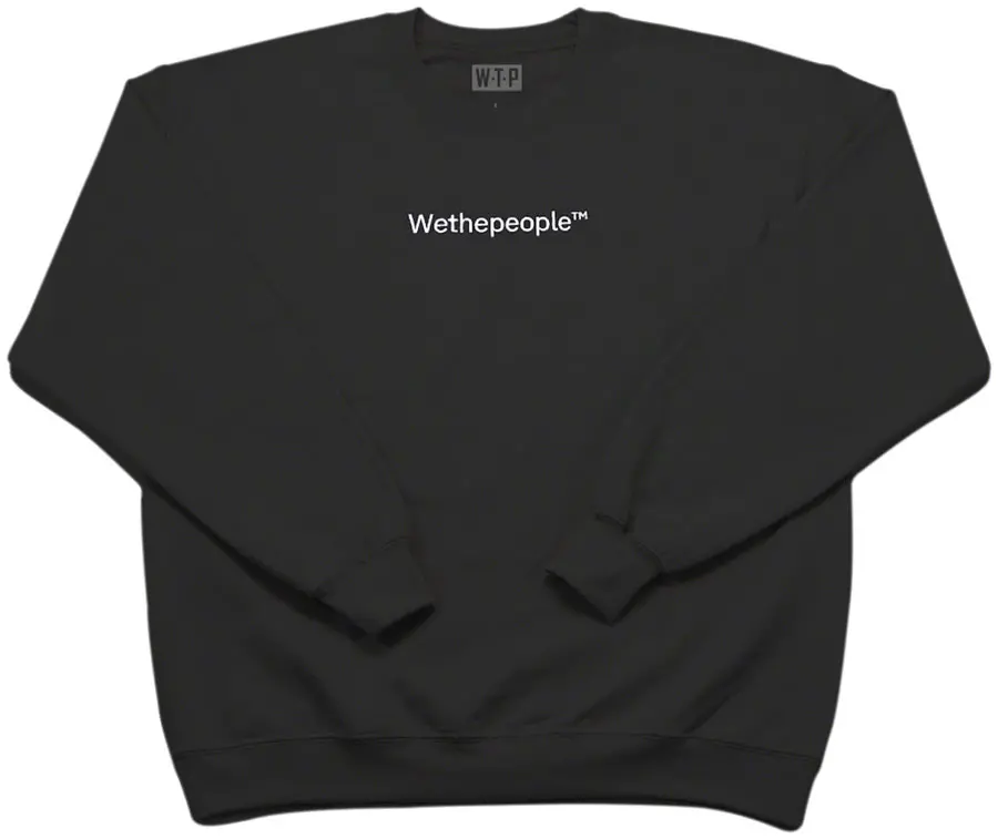 We The People Wtp Embroidery Crew Neck 1