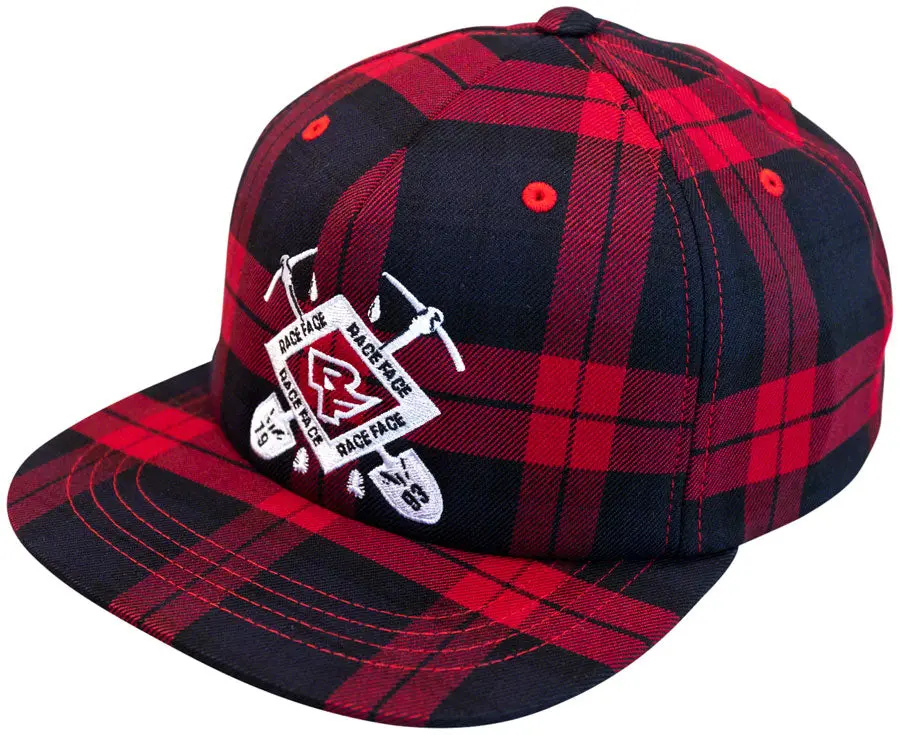 Raceface Crest Plaid Snapback Hat 1