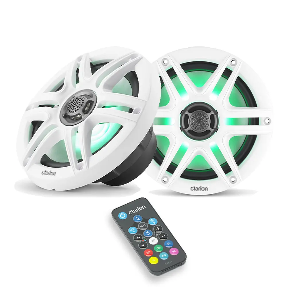 Clarion Cms-651Rgb-Swb + Cmr-L1 Marine Bundle 1