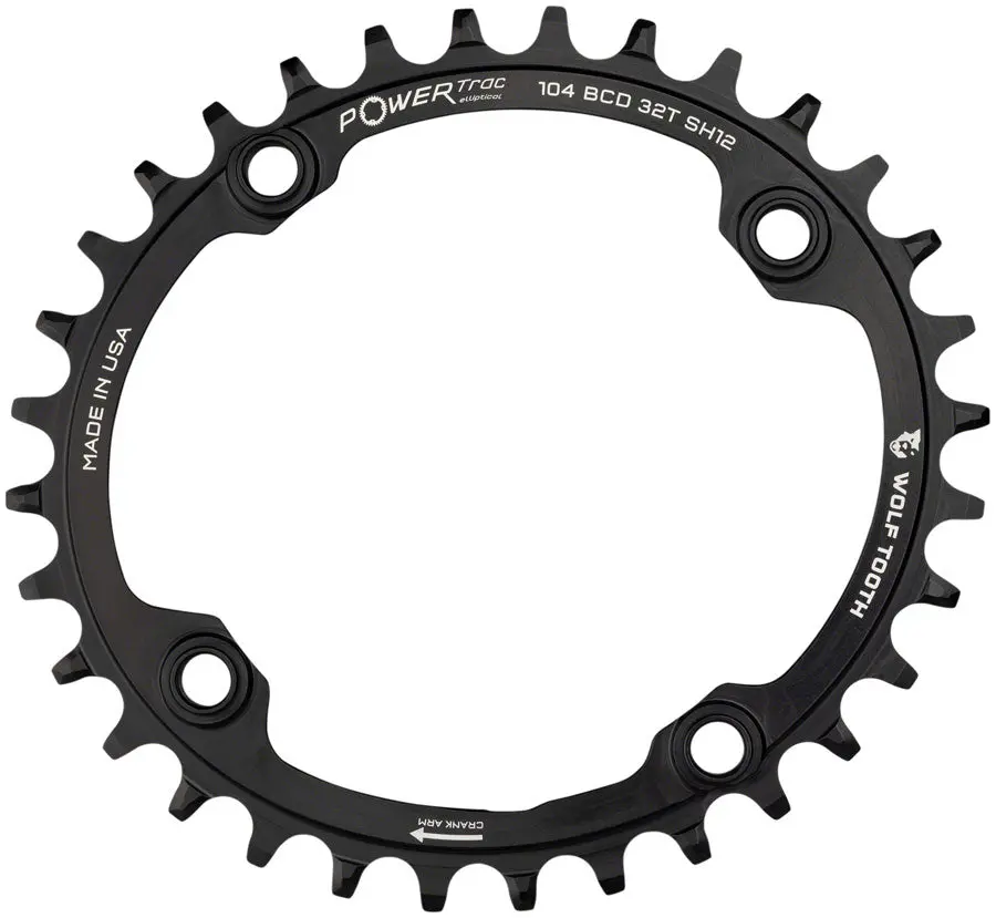 Wolf Tooth Elliptical 104 Bcd Hyperglide+ Chainrings 1