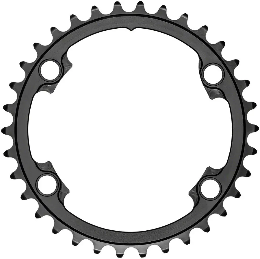 Absoluteblack Premium Round 110 Bcd 4-Bolt Road Chainring For Shimano M9100/8000 1