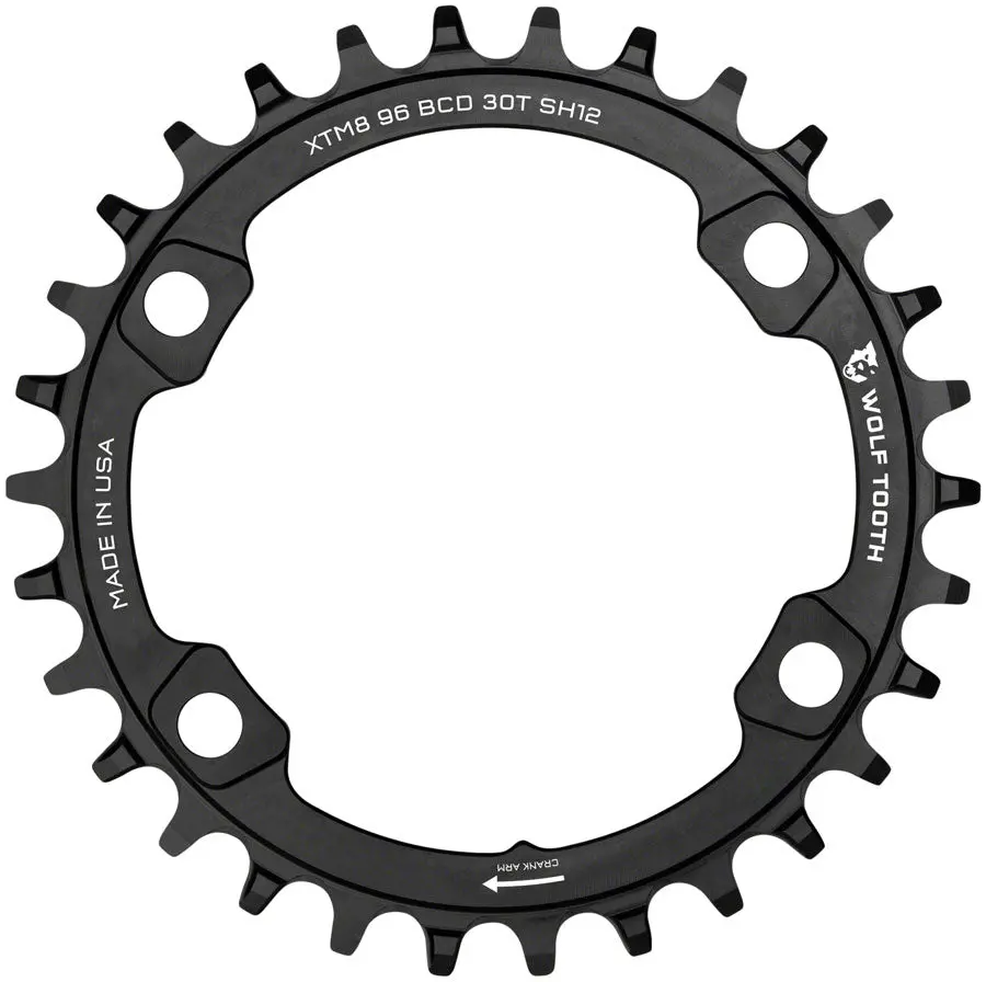 Wolf Tooth 96 Asymmetrical Bcd Chainrings For Shimano Xt 8000/Slx 7000 And Hyperglide+ 1