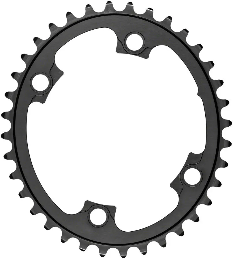 Absoluteblack Silver Series Oval 110 Bcd 4-Bolt Chainring 1