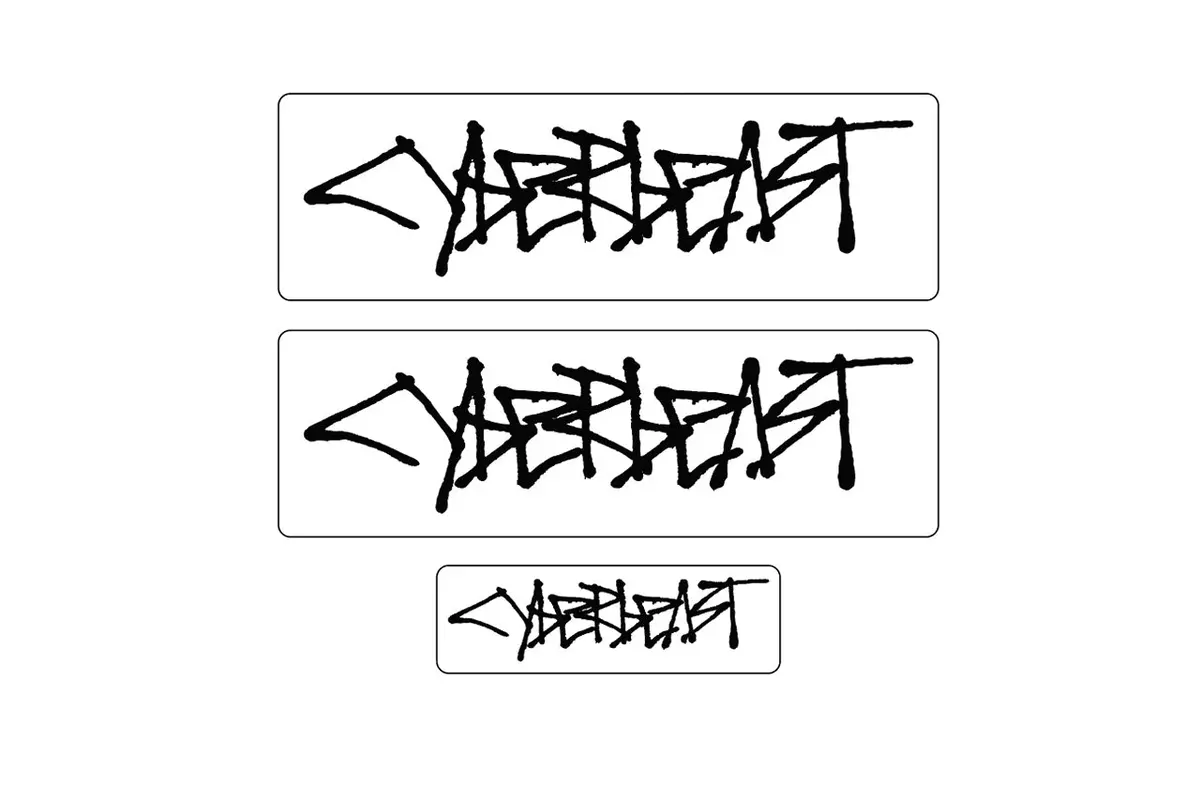 Custom Plotted Text In Tesla Cybertruck Graffiti Font - Vinyl Wrap Embossing Or Overlay 10