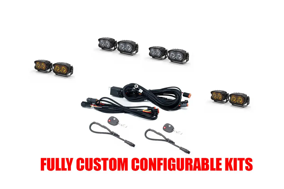 Tesla Cybertruck Ctx Front Bumper Morimoto Off-Road Led Pod Lighting - Custom Configurable Kits 1