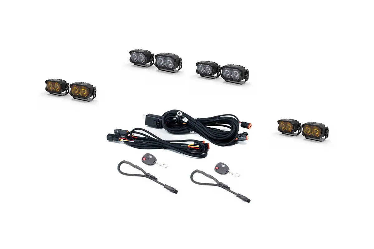 Tesla Cybertruck Ctx Front Bumper Morimoto Off-Road Led Pod Lighting - Popular Kits 1