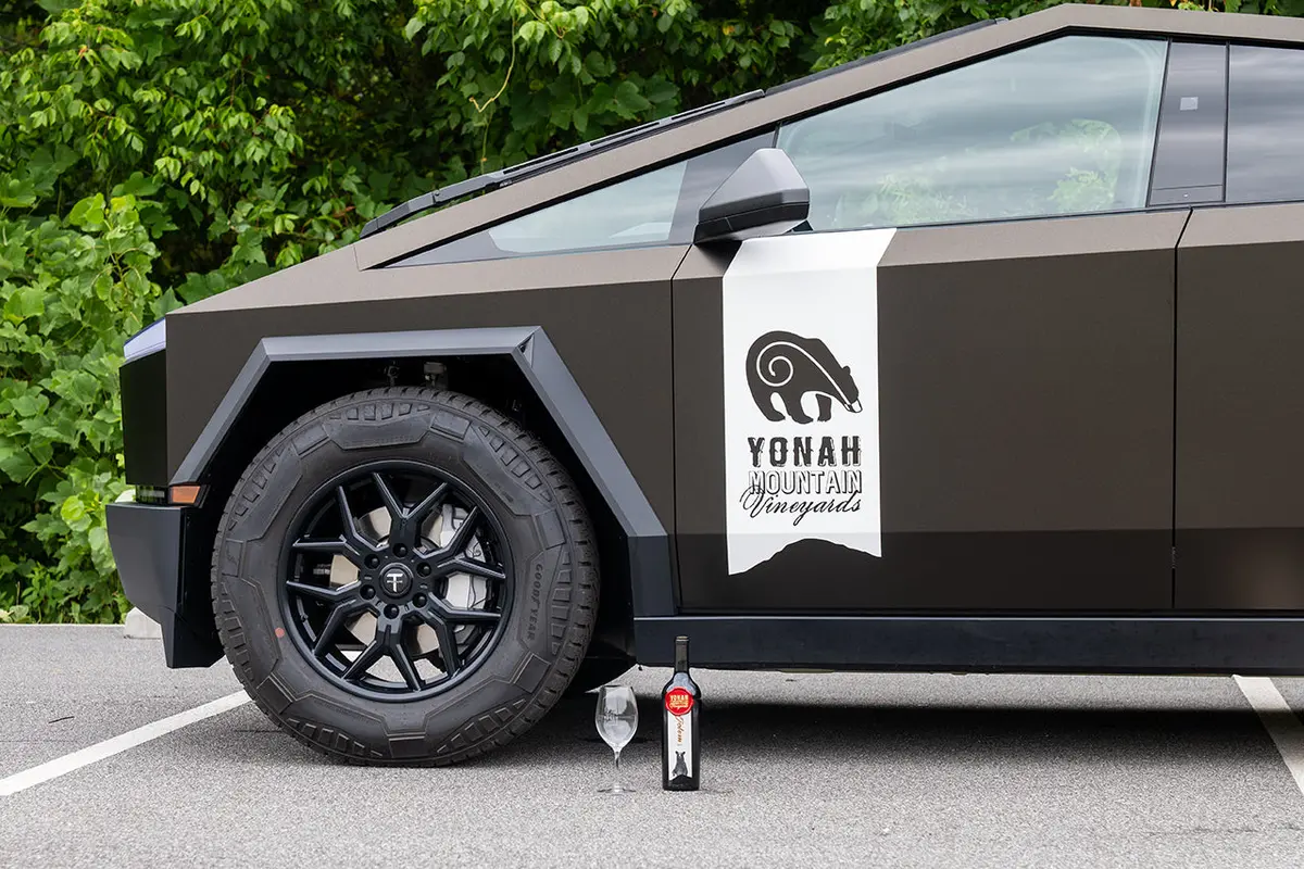 Custom Plotted Vinyl Logos / Signage For Cybertruck 1