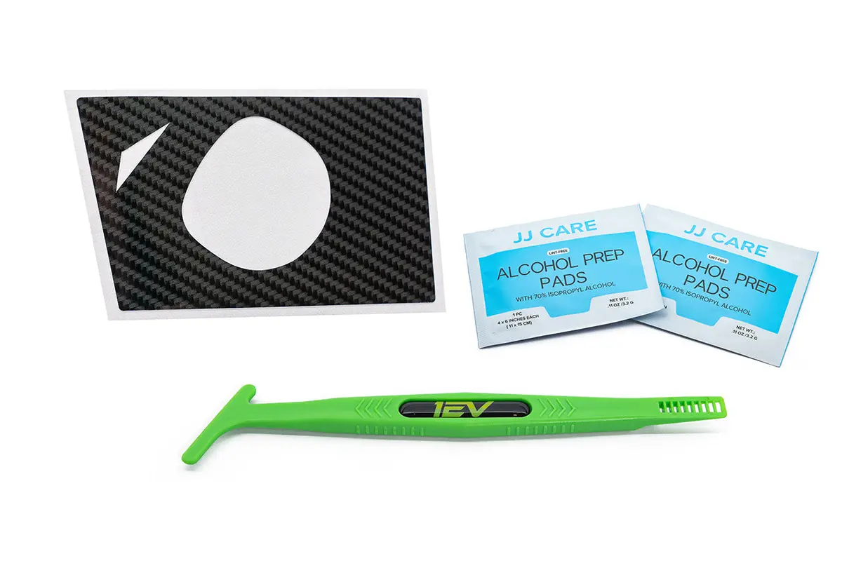 Tesla Cybertruck Charge Port Carbon Fiber Film Wrap Kit 1