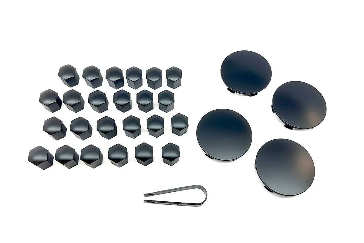 Tesla Cybertruck Aero Cover Wheel Removed Center Cap And Wheel Lug Nut Cover Set 1