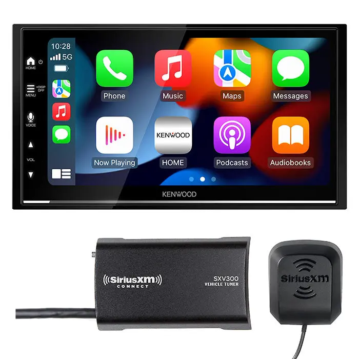 Kenwood Dmx7709s 2-Din Headunit + Sxv300v1 Siriusxm Tuner Bundle 1