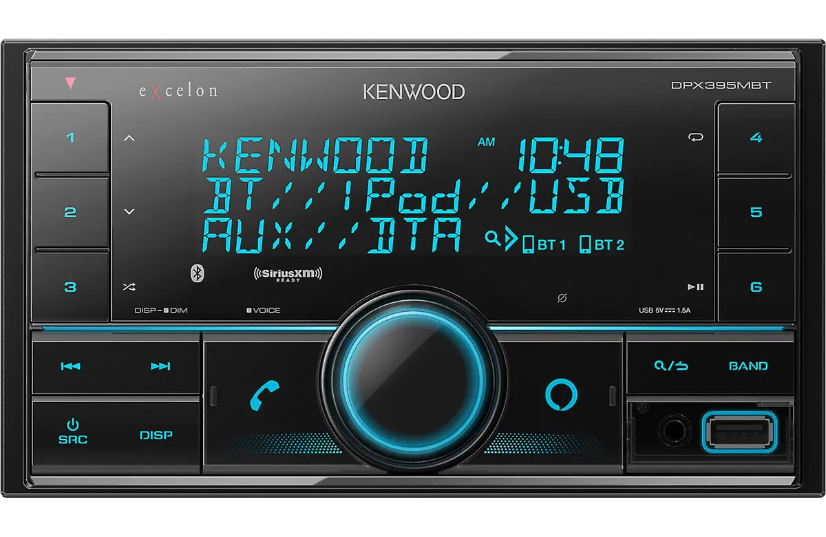 Kenwood Dpx395mbt 2-Din Digital Media Receiver 1