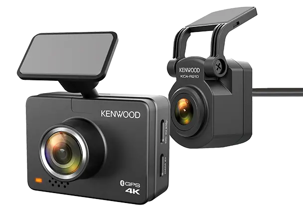 Kenwood Drv-A610wdp 4K Hd Dash Cam With Wi-Fi, Gps, And Rear-View Cam 1