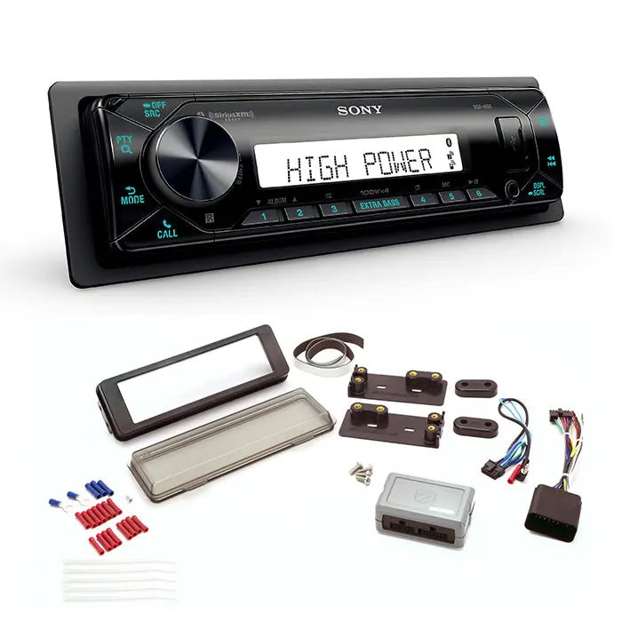 Sony Dsx-M80 Radio + Scosche Hd9813bn Dash Kit For Harley Davidson 2