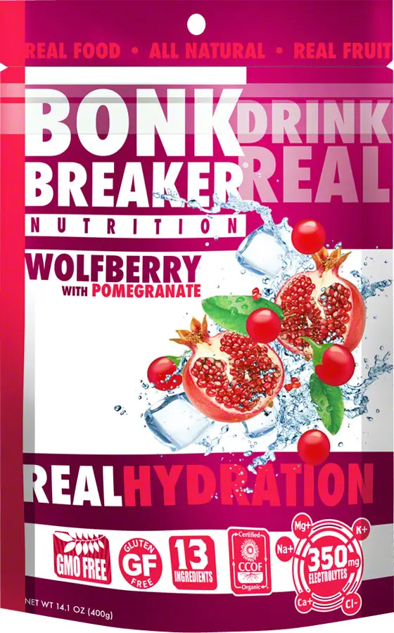 Bonk Breaker Hydration Drink Mix: Wolfberry With Pomegranate, 40 Serving Bag 1