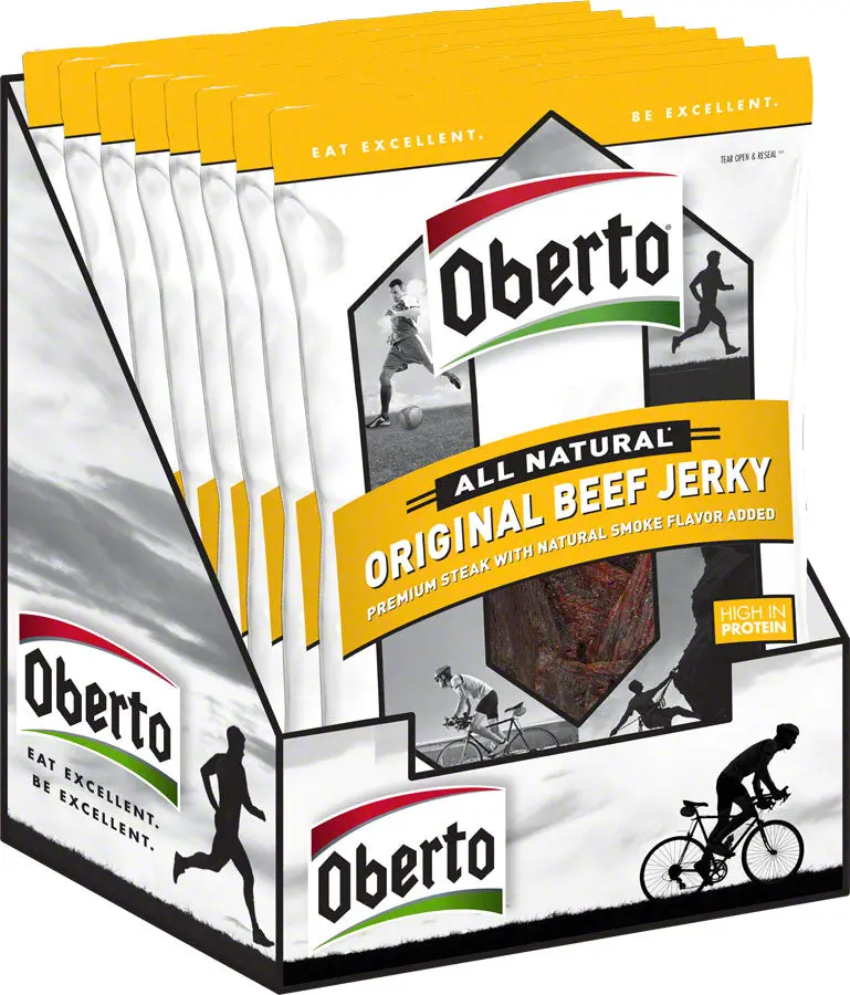 Oberto Beef Jerky Original: 1.5Oz Package, Includes 8 Bags In A Retail Ready Display Box 1
