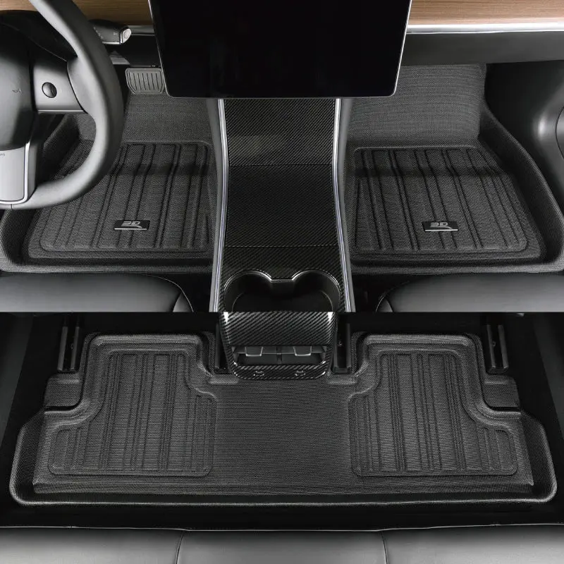 Tesla Model Y Maxpider 3D Elitect All-Weather Custom Fit Floor Liner Mats (Set Of 3) 18