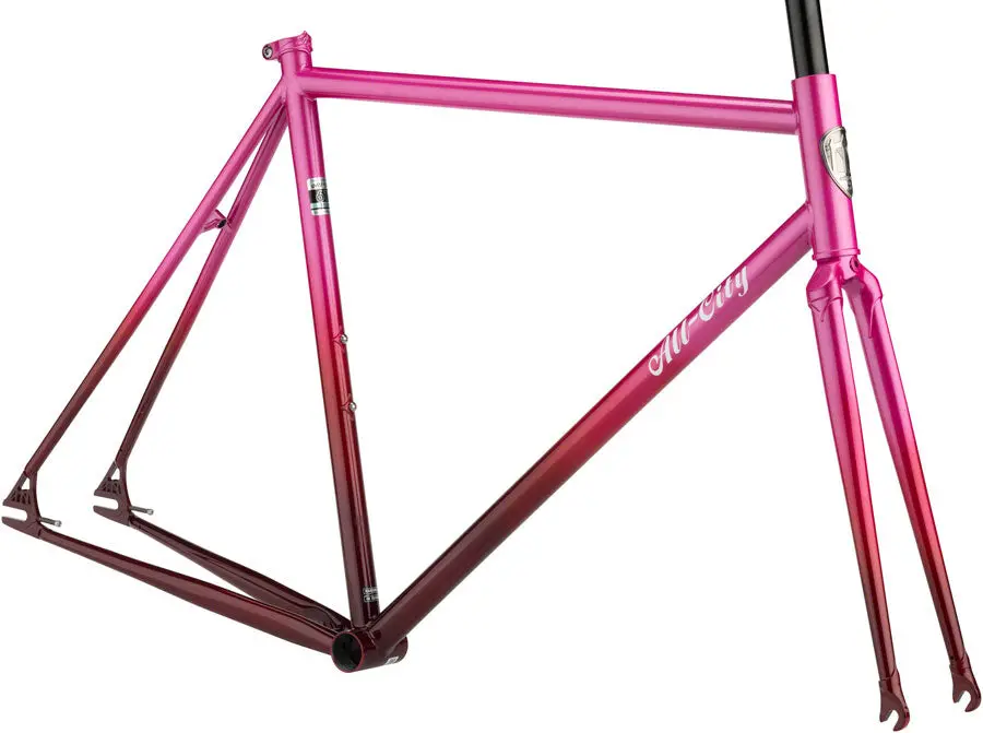 All-City Big Block Frameset - Pink Fade 2