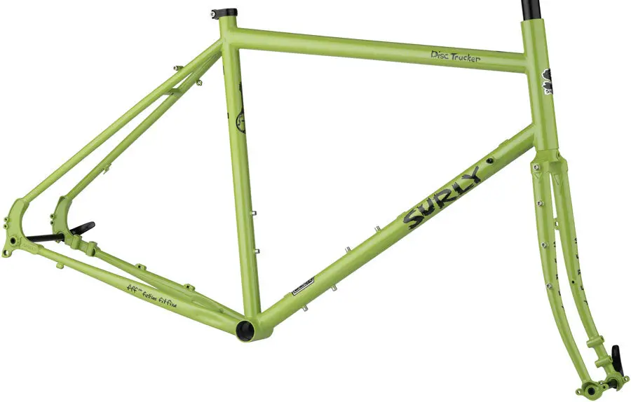 Surly Disc Trucker Frameset - Pea Lime Soup 700 1