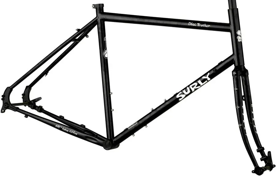 Surly Disc Trucker Frameset - Hi-Viz Black 26 1