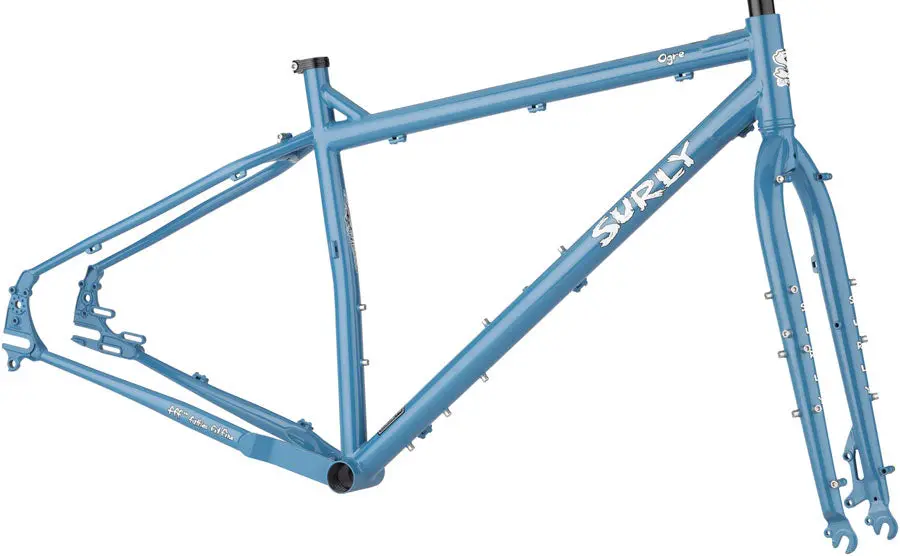 Surly Ogre Frameset - Cold Slate Blue 3